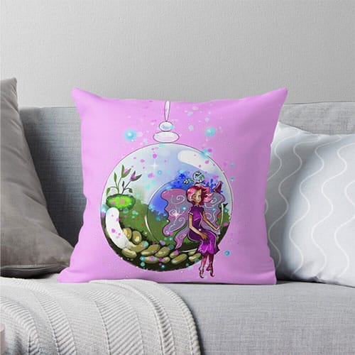 idalis the indoor gardening fairy pillow