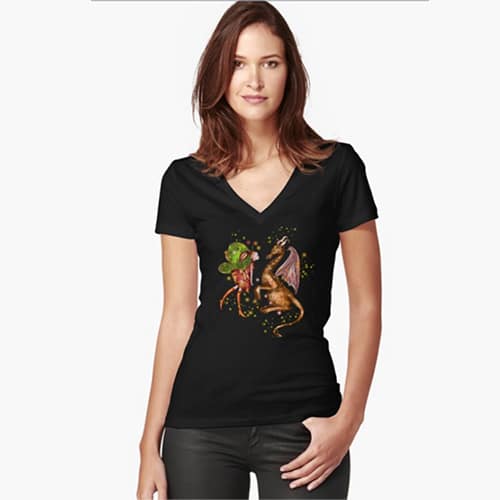 desta fairy vneck tshirt