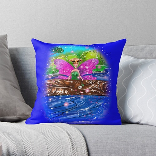 breena fairy throw pillow
