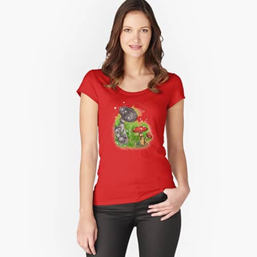 tivona fairy tshirt red