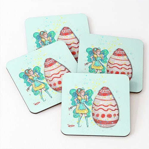 eloiny fairy coasters