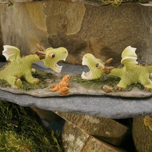 top collection miniature fairy garden and mini dragons playing