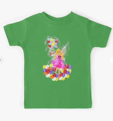 bethany the birthday fairy celebrates your birthday kids t shirt