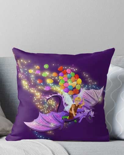 tommy tinker's magical pet dragon pillow