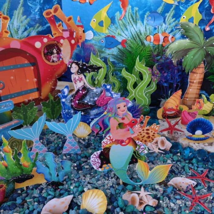 magical mermaid instant fairy garden digital download
