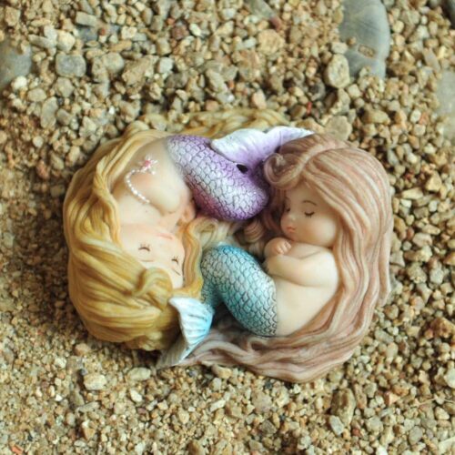 top collection miniature sleeping little mermaid friends