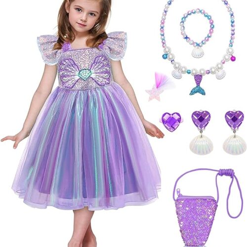 vorlits little girls mermaid costume dress