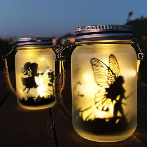 2 pcs solar fairy lanterns outdoor