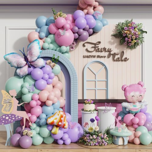 fairy wonderland birthday party decorations,138pcs