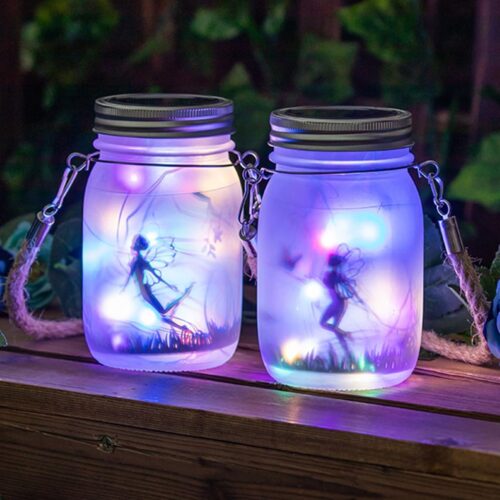 2 pcs solar fairy lanterns outdoor