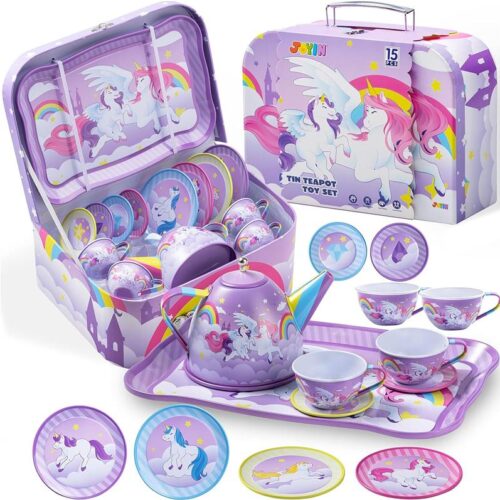 joyin unicorn tea party set for little girls