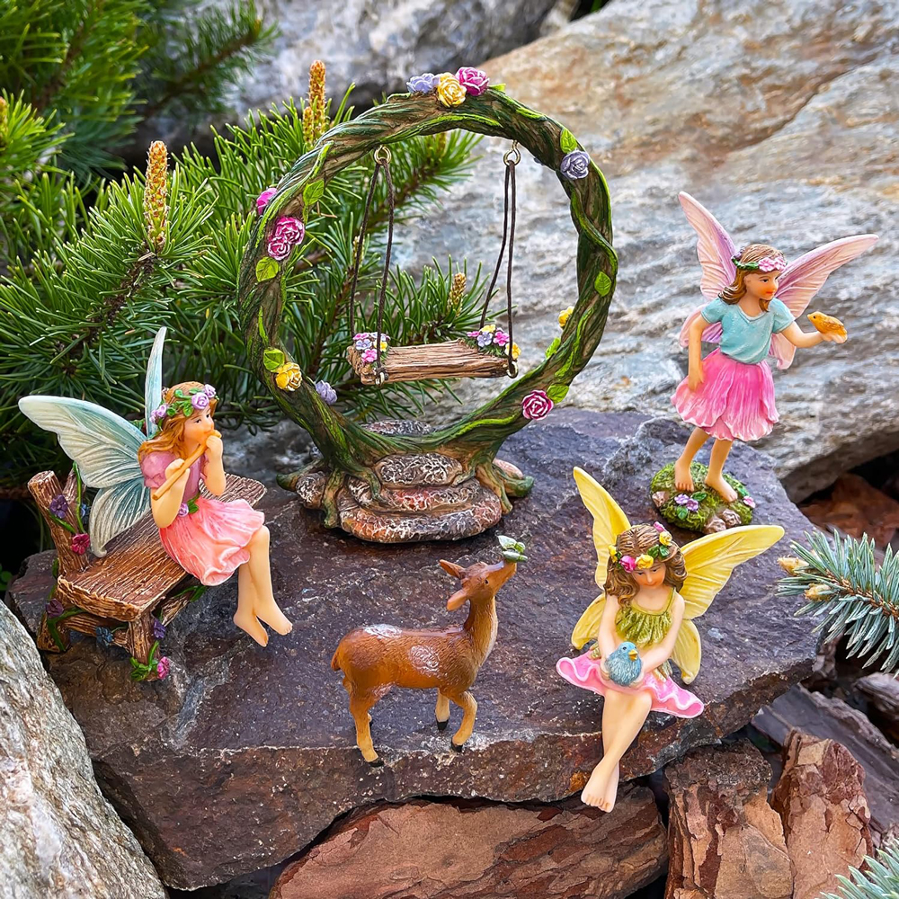 harmonious hobbies fairy garden scene
