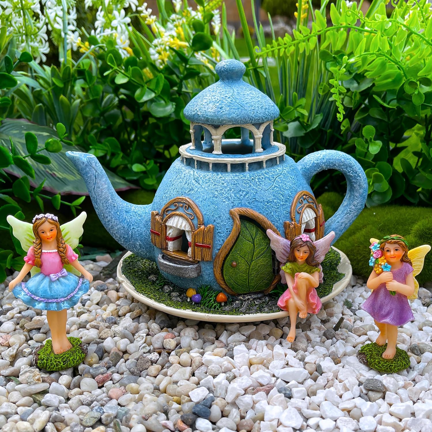 teapot house set (4 pcs)